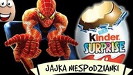 Jajka niespodzianki- 21 zabawek- Spiderman, Samochody,  Kajtuś