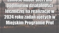 Zamość: Nabór ofert dla podmiotów działalności leczniczej na realizację w 2024 ...