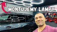 Metamorfoza garażu: Montujemy lampy garażowe LED heksagony - plastry miodu #garage #led #remont