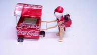 Ice cream trolley made of Coca-cola cans | How to make a Coca-cola Rickshaw