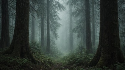 Delikatny deszcz w mglistym lesie &bull; Delikatne dźwięki deszczu dla głębokiego snu i relaksu (bez grzmot&oacute;w)