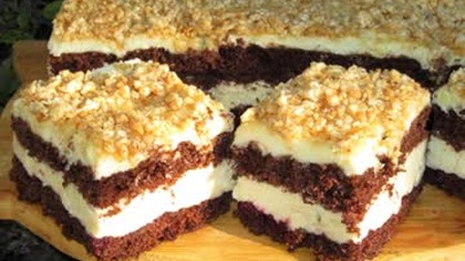 Pyszne ciasto CHAŁWOWIEC z sezamkami, idealne na każdą okazję, mięciutki biszkopt, krem chałwowy, ch