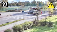 Wypadek z udziałem karetki pogotowia na skrzyżowaniu