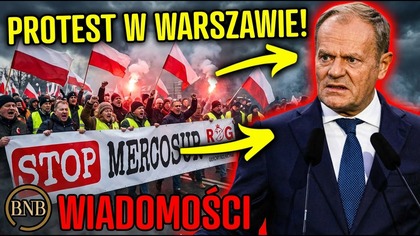 Z OSTATNIEJ CHWILI! WARSZAWA STANĘŁA W OGNIU! POLICJA TUSKA BLOKUJE ROLNIKÓW