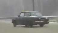 Russian taxi driver