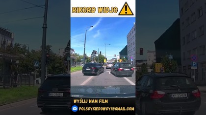 Bliskie spotkanie Audi i BMW #shorts #polscykierowcy #motoryzacja #polskiedrogi #dashcam