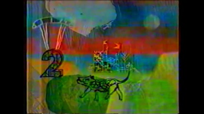 Dwójka - Reklamy, zapowiedź, zegar i fragment Panoramy z 27 sierpnia 2001 roku