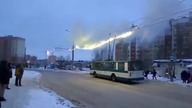 Linie wysokiego napięcia.  - Rosja