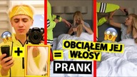 OBCIĄŁEM JEJ WŁOSY !!!  PRANK