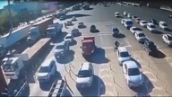 LiveLeak - Saves Face with smart-lucky maneuver, no serious injuries or death