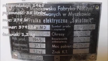 Światowit zabije bezsenność pralki bez nerwów.