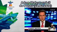 Adam Małysz wrócił do Polski (24. 02. 2010)