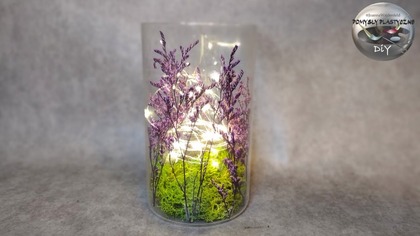 Jak zrobić lampion z kwiatami w szklance - Pomysły Plastyczne DiY