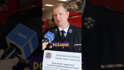 Strażacy z Jaworzna z dofinansowaniem w ramach programu Bezpieczny Strażak 2026