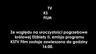 KSTV Film - Plansza o pogrzebu Elżbiety II (19. 09. 2022)