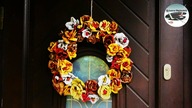 Jak zrobić wieniec z liściowych róż [WEARTH FROM LEAF ROSES] - Pomysły plastyczne dla każdego
