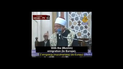 Egipski duchowny: W ciągu kilku dekad Europa będzie jednym państwem muzułmańskim