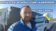 JAK SIĘ JEDZIE KAMPEREM PODCZAS POTĘŻNEJ WICHURY? TO PRAWDZIWY ŻAGIEL ! LEDWO DOJECHALIŚMY DO CELU.