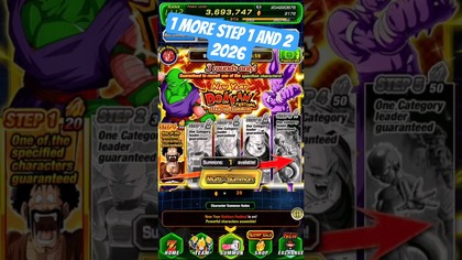 NEW YEAR DOKKAN FESTIVAL STEP 1 & 2 DBZ DOKKAN BATTLE