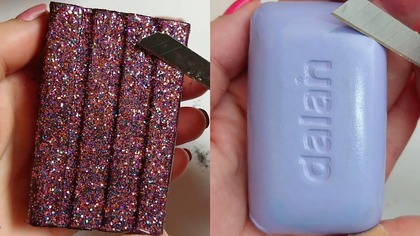 Soap Carving ASMR Relaxing Sounds no talking Satisfying ASMR Video #soapcarving #carvingsoap #seife