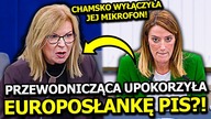 SKANDALICZNE ZACHOWANIE W EUROPARLAMENCIE! PRZEWODNICZĄCA UPOKORZYŁA EUROPOSŁANKĘ PIS! BRAK SZACUNKU