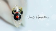 NailMas #12 Winter Mickey Mouse nails art tutorial