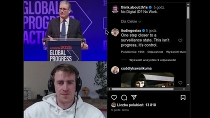 Starmer ogłasza że nie będziesz mógł pracować jak nie będziesz miał cyfrowego I. D. 