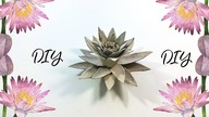 Lilia wodna z opakowań po jajkach. Recykling wytłoczek po jajkach. DIY. Jak zrobić?