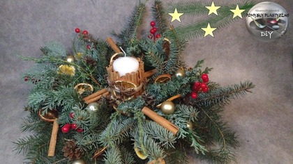 Jak zrobić świąteczny stroik ze świeżych gałązek - Pomysły Plastyczne DiY