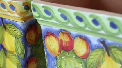 Sycylijskie doniczki ceramiczne | Kolekcja Cactu 2#