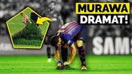 FATALNA MURAWA podczas meczu Barcelony! KOPCE KRETA!