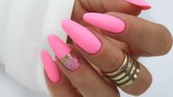 Fall neon pink sweater nails art tutorial / Gabrielle Nails Charbonne