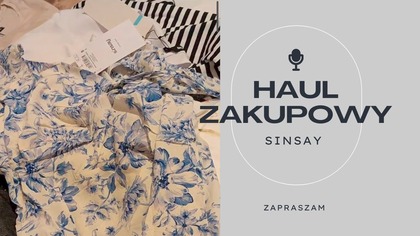 DUŻE ZAKUPY ZE SKLEPU SINSAY I HAUL ZAKUPOWY