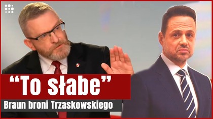 Trzaskowski z tektury w Republice.  Braun stanął w jego obronie podczas debaty | Gazeta.pl