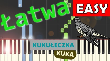  Kukułeczka kuka - Piano Tutorial (łatwa wersja)  NUTY W OPISIE 
