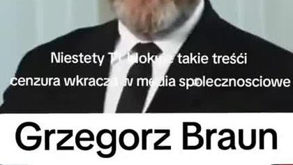 Grzegorz Braun jako jedyny nie poddał się szantażowi uhonorowania ydowskich ofiar ataku 7 Października