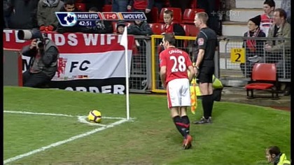 Premier League sezon 2010/2011 Man Utd 2-0 Wolverhampton Vidic