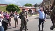 Protest przeciwko amerykańskim wojskom w Polsce.  Hańba w Lublinie.