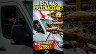 Kłody przebiły szybę busa Czysty koszmar!  #shorts #wypadek #droga #bezpieczeństwo