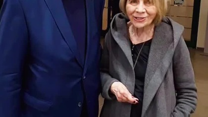 Przewodniczący Sejmu Litwy, dziennikarz Česlovas Juršėnas, publicystka Alwida Bajor