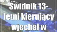 Świdnik: 13-letni kierujący wjechał w słup