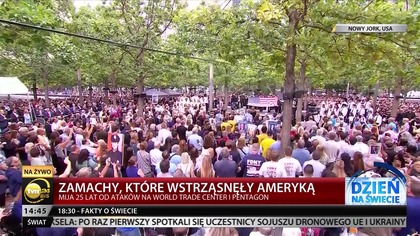 TVN 24 BiS - Hołd ofiarom w 25. rocznicę ataku na World Trade Center w Nowym Jorku (11. 09. 2026)
