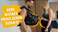 SPRAWDZAM JAK MĘŻCZYZNA PORADZIŁBY SOBIE Z CIĄŻOWYM BRZUCHEM!!!