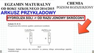 ZADANIE 22 CKE 2015 PRZYKŁADOWY HYDROLIZA SOLI OD RAZU JONOWYM SKRÓCONYM!