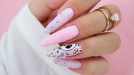 pink halloween  nails art tutorial / NTN PREMIUM