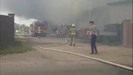Glinik koło Gorzowa: Pali się wiata ze słomą.  Słup dymu widać z kilkunastu kilometrów