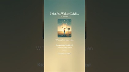  Świat Jest Większy Dzięki Tobie