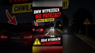 Nocna jazda i bardzo ryzykowny manewr BMW  Jak oceniacie taką decyzję? #bmw #droga #shorts