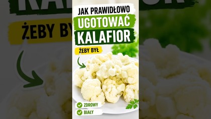 Nie gotuj kalafiora bez tego triku  #kalafior #gotowanie #przepis #shorts