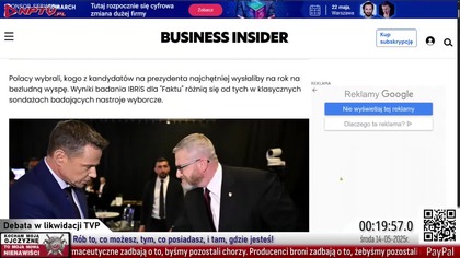 Debata w likwidacji TVP (13.05.2025)